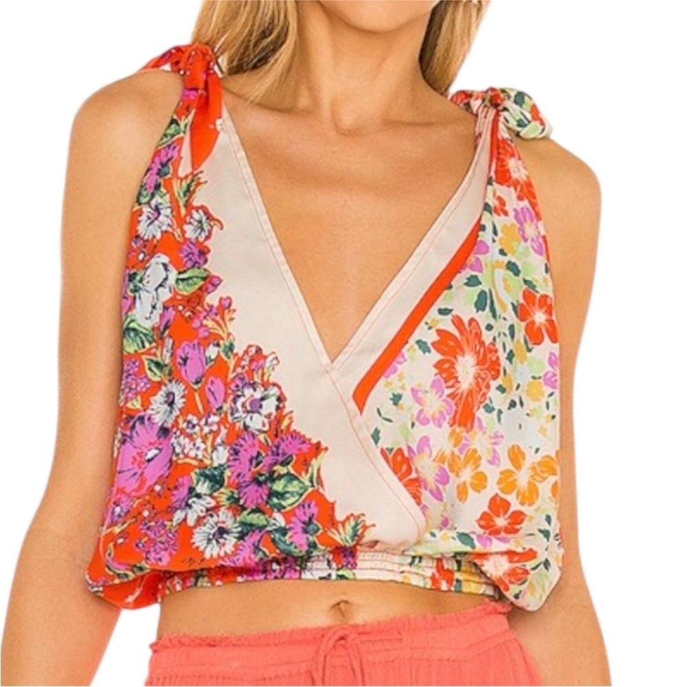 Free People “Tied to you” tank top in Fiesta